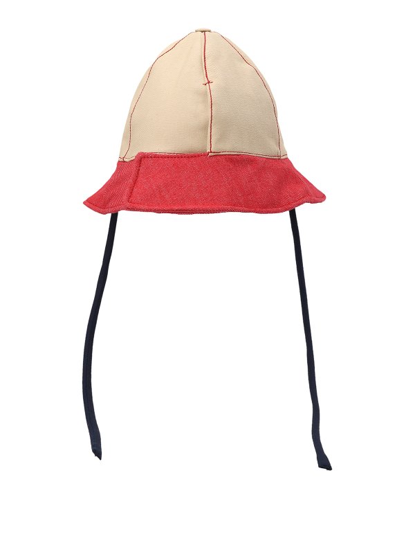 SUNNEI: hats & caps - Multicolor denim bucket hat