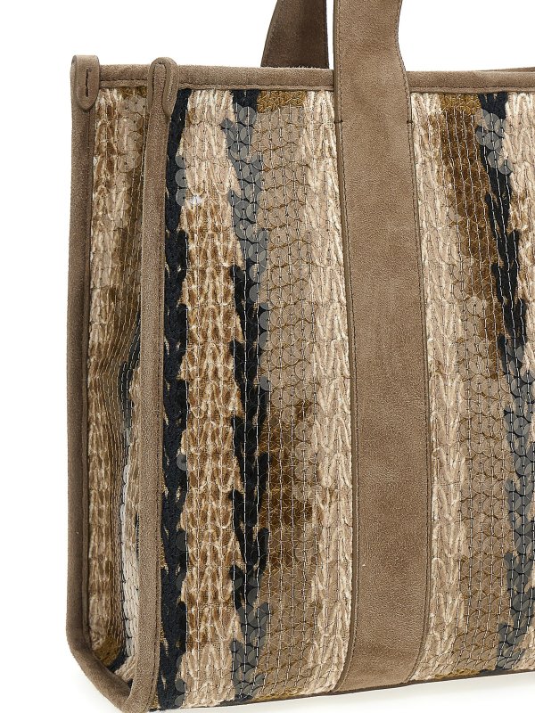 iKRIX BRUNELLO CUCINELLI: totes bags - Sequin python shopping bag
