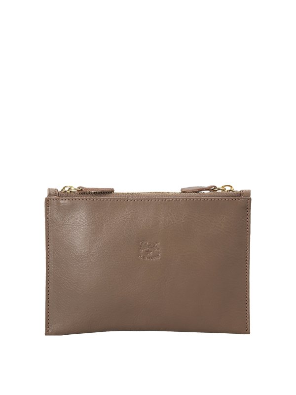 IL BISONTE: Clutch - Pochette - Gris
