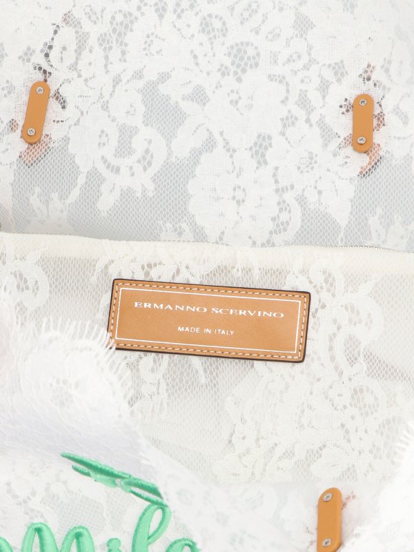 Sac Cabas - Blanc shop online: ERMANNO SCERVINO