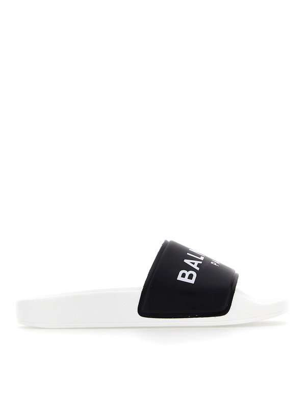 Balmain: flip flops - Logo slides