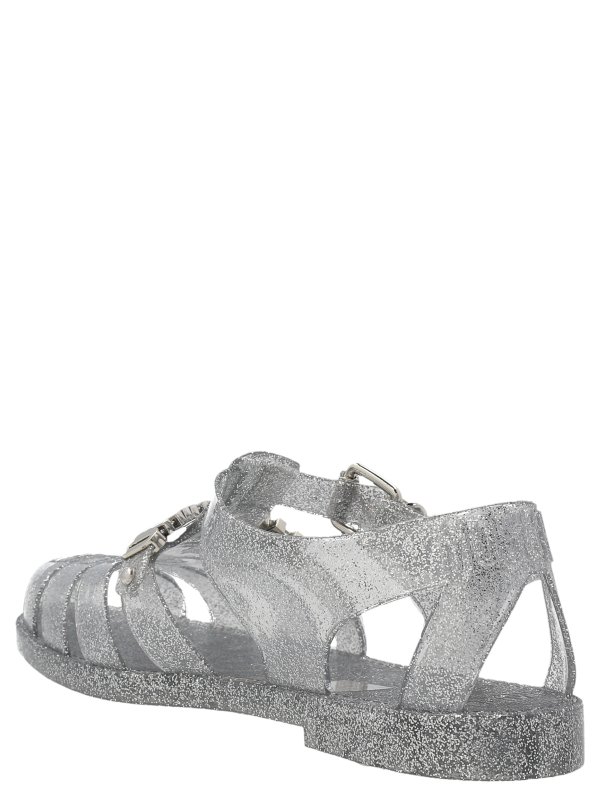 MOSCHINO: サンダル online - サンダル - 銀