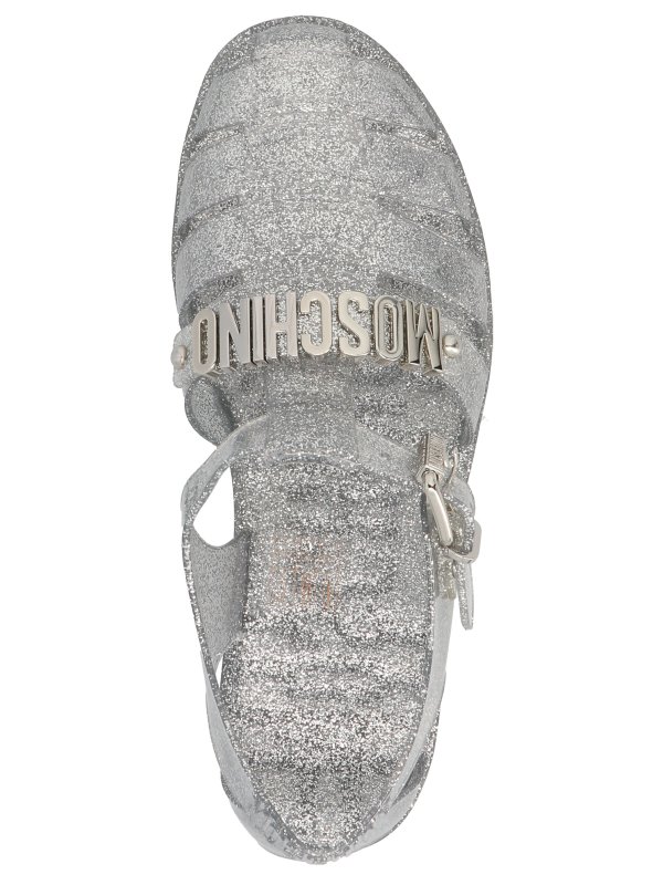 iKRIX MOSCHINO: サンダル - サンダル - 銀