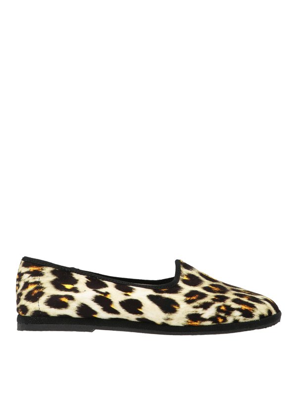 813 OTTOTREDICI: flat shoes - Leopard friulane shoes