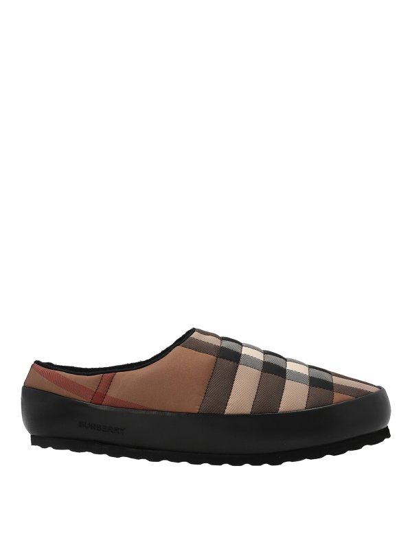BURBERRY: Loafers & Slippers - Check slippers