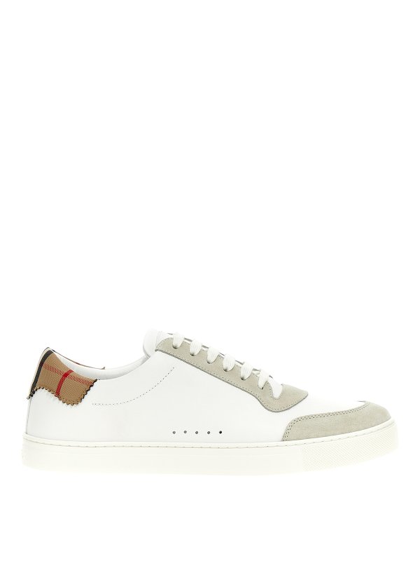 BURBERRY: Chaussures de sport - Baskets - Blanc