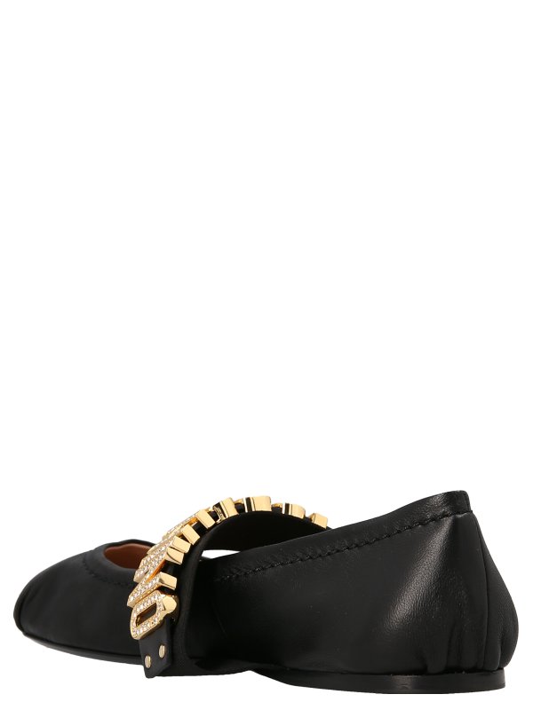 MOSCHINO: フラットシューズ online - フラットシューズ - 黒