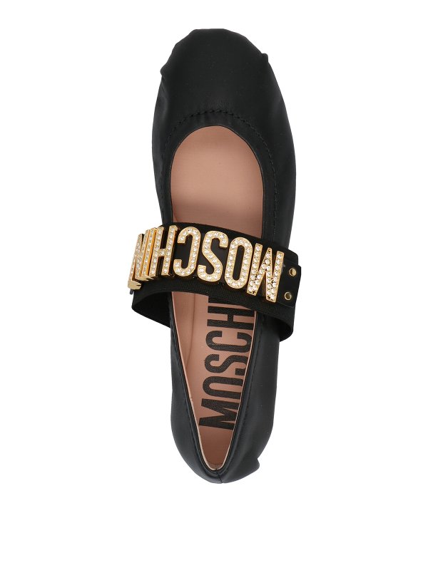 iKRIX MOSCHINO: フラットシューズ - フラットシューズ - 黒