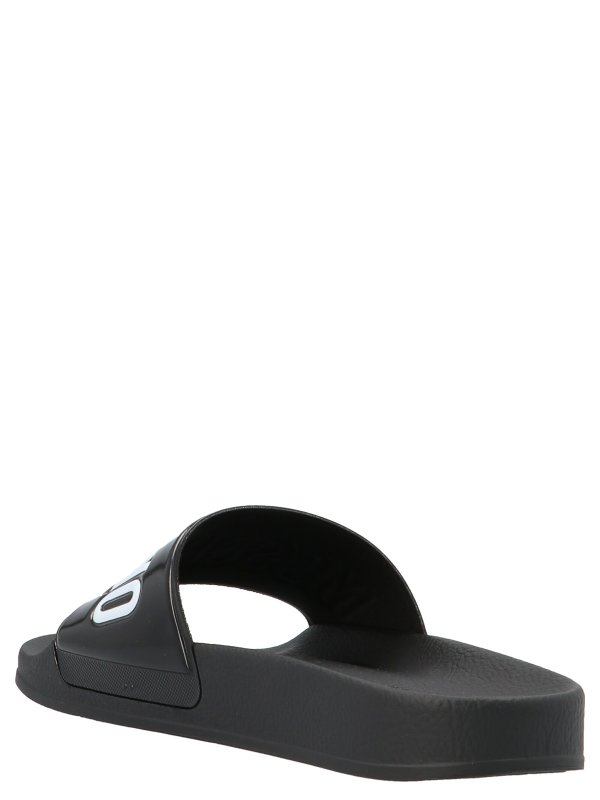 MOSCHINO: flip flops online - Logo slides