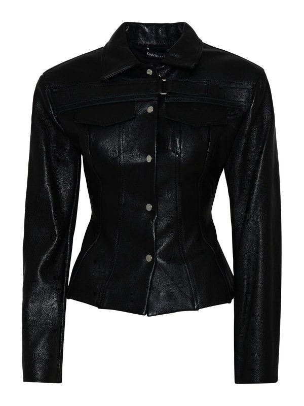 DAVID KOMA: leather jacket - Leather jacket