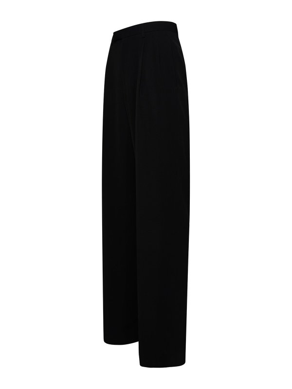 VERSACE: vests online - Black viscose blend trousers