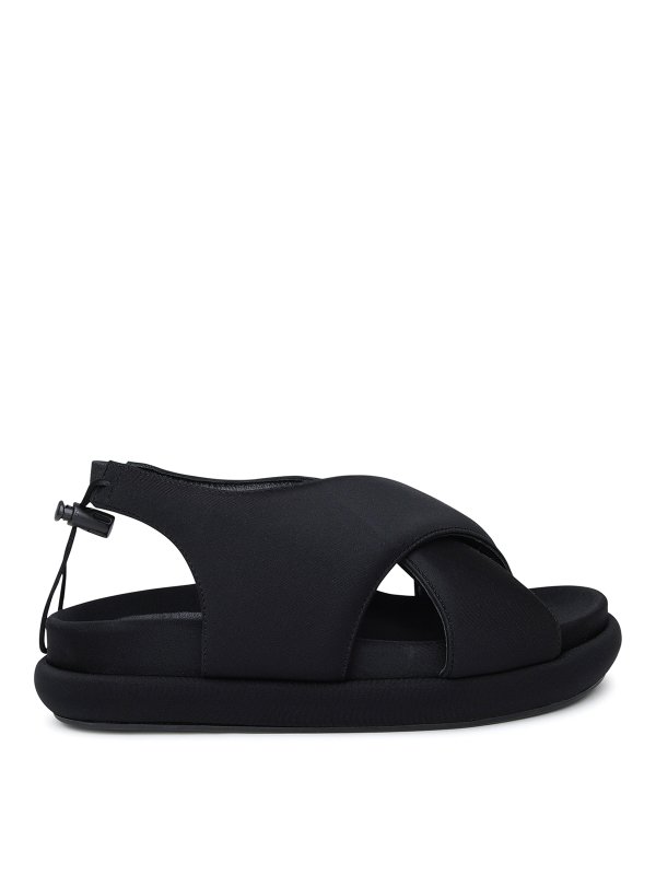 Sandals Gia Borghini - Gia 29 sandals in black fabric - GIA295000