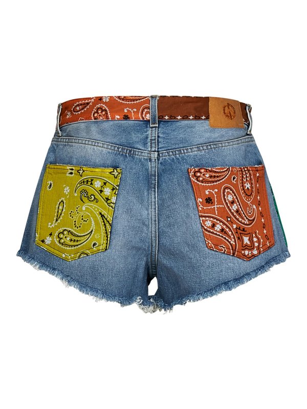ALANUI: Trousers Shorts online - California patchwork shorts