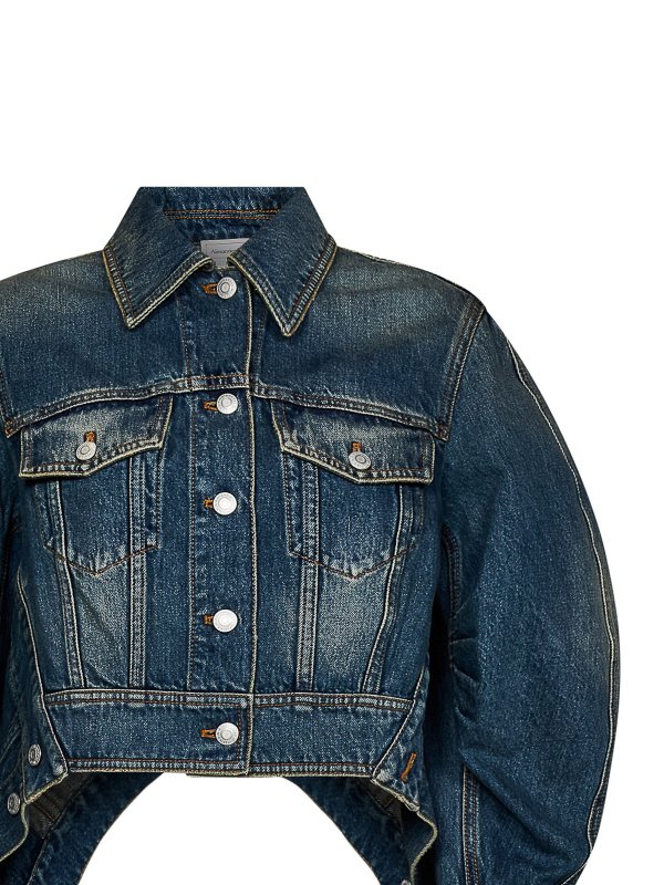The Best Shops ALEXANDER MCQUEEN: denim jacket - Cropped jacket
