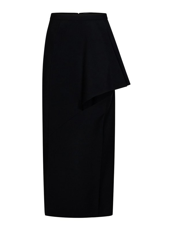 ALEXANDER MCQUEEN: Jupes midi et au genou - Jupe Midi - Noir