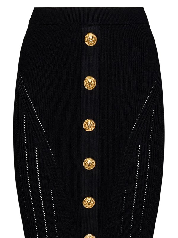 iKRIX Balmain: ニーレングススカート＆ミディ丈 - 膝丈/ミディスカート - 黒
