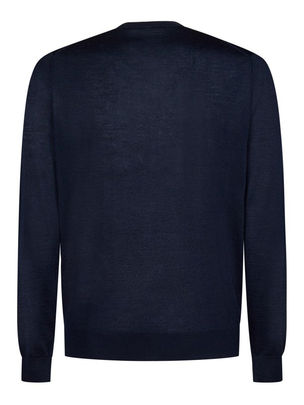 COLOMBO: Strickpullover mit Rundhalsausschnitt online - Rundhalspullover - Blau