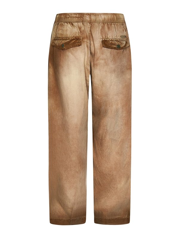DIESEL: Pantalones casual online - Vaqueros Rectos - Marrón
