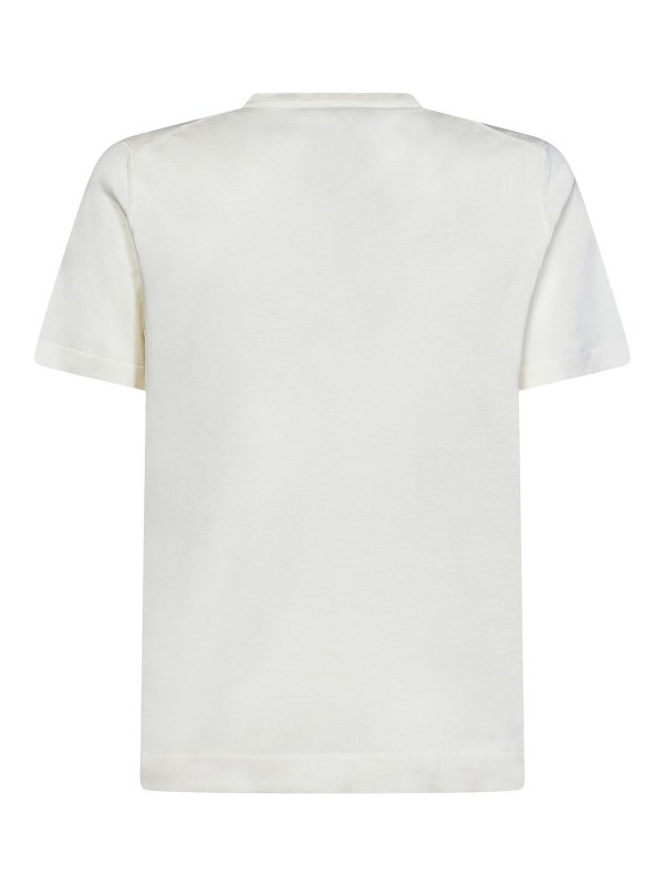 DRUMOHR: Suéteres con cuello pico online - Suéter Cuello Redondo - Blanco