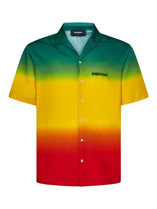 DSQUARED2: shirts - Multicolor cotton popl