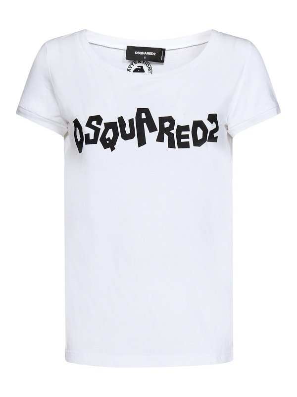 DSQUARED2: t-shirts - White cotton t-shirt