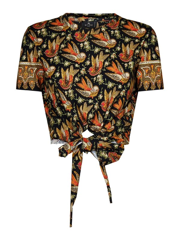 ETRO: Camisetas - Camiseta - Negro