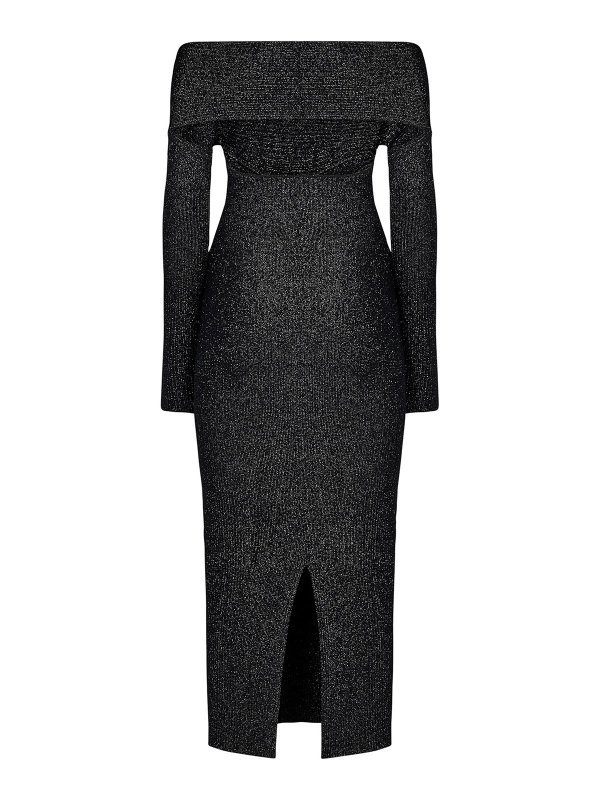 KHAITE: Knielange Kleider online - Knielanges Kleid - Schwarz