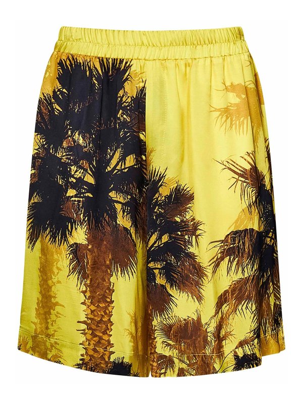 LANEUS: トラウザーショーツ - ショートパンツ - イエロー