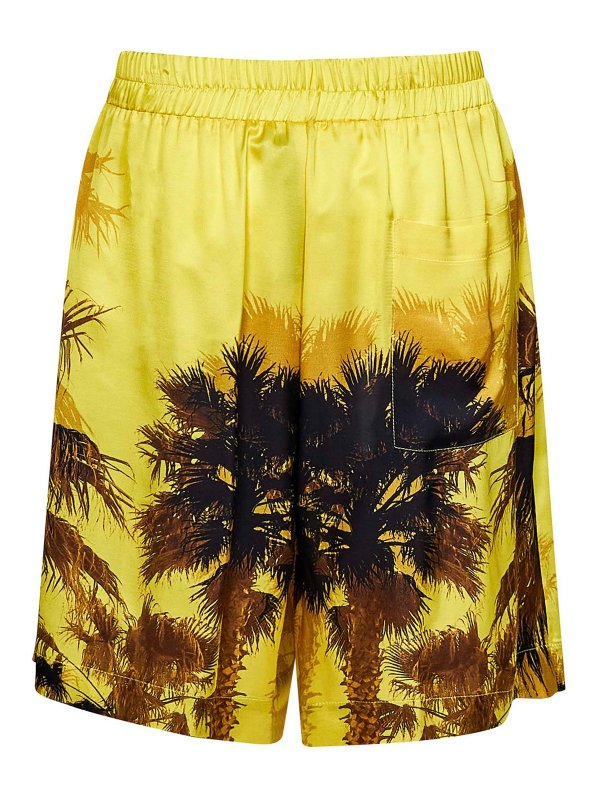 LANEUS: トラウザーショーツ online - ショートパンツ - イエロー