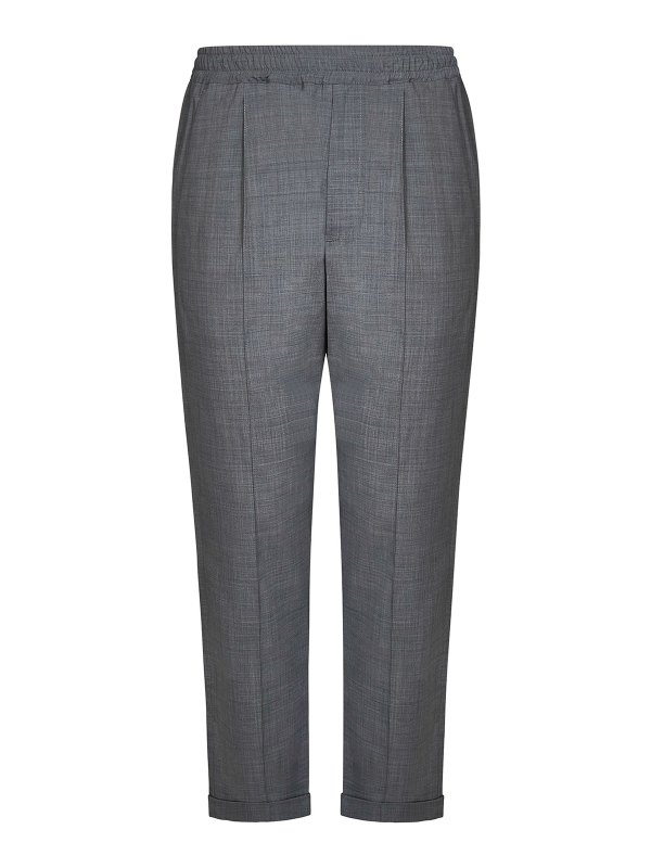 LOW BRAND: カジュアルトラウザー - カジュアルパンツ - グレー