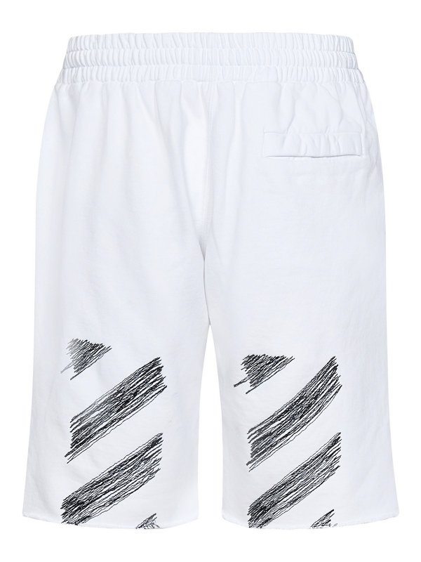 OFF-WHITE: Shorts online - Short - Blanc