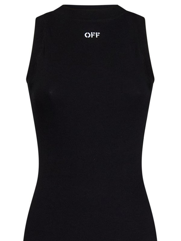 iKRIX OFF-WHITE: ニーレングスドレス - 膝丈ドレス - 黒