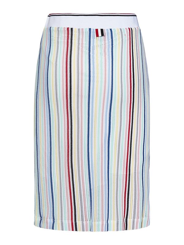 THOM BROWNE: Knielange und Midi Röcke online - Midirock - Bunt