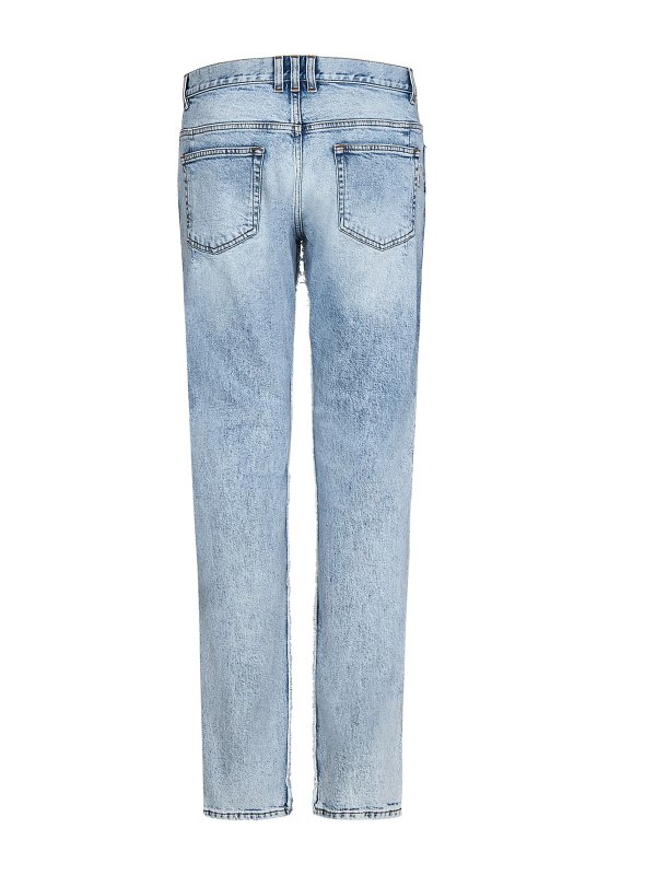 Balmain: Straight Leg Jeans online - Straight Leg Jeans - Blau