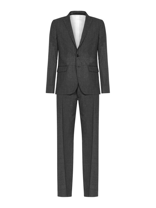 DSQUARED2: casual suits - Paris 2 button gray suit