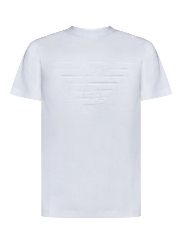 EMPORIO ARMANI: Tシャツ - Tシャツ - 白