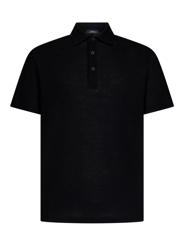 HERNO: Poloshirts - Poloshirt - Schwarz
