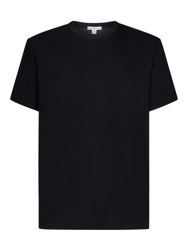 JAMES PERSE: crew necks - Black crewneck t-shirt