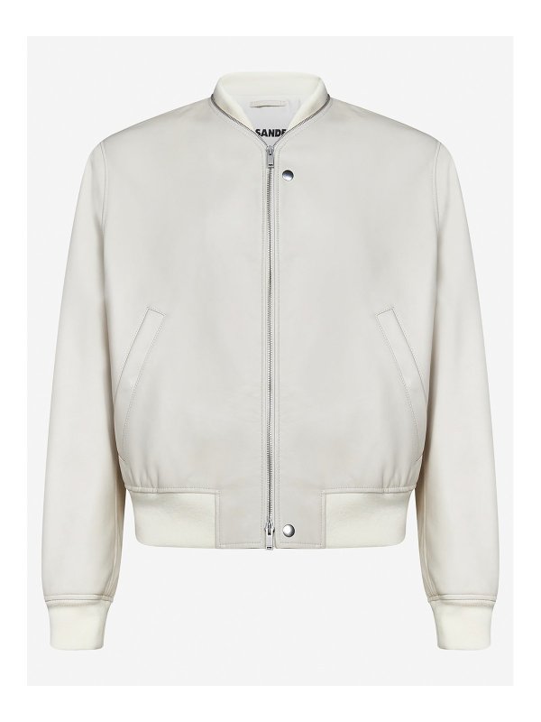 JIL SANDER: Bombers - Bomber - Blanc