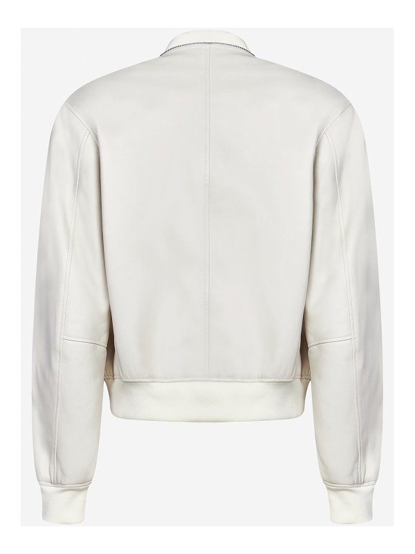 JIL SANDER: Bombers online - Bomber - Blanc