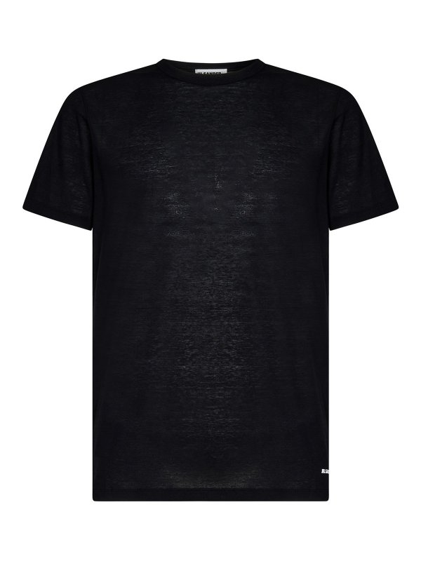 JIL SANDER: Suéteres con cuello pico - Suéter Cuello Redondo - Negro