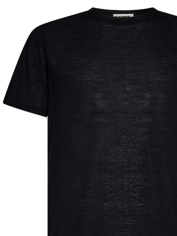 The Best Shops JIL SANDER: Suéteres con cuello pico - Suéter Cuello Redondo - Negro