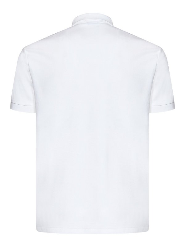 POLO RALPH LAUREN: polo shirts online - white  custom slim-fit polo shirt