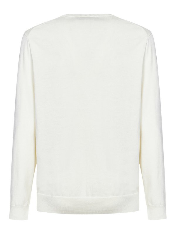 POLO RALPH LAUREN: Strickpullover mit Rundhalsausschnitt online - Rundhalspullover - Weiß