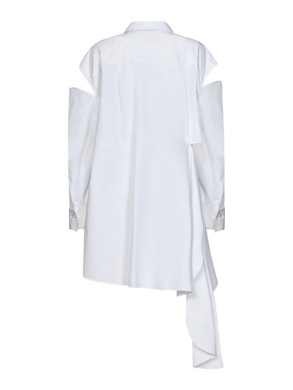 ALEXANDER MCQUEEN: short dresses online - Popeline short chemisier