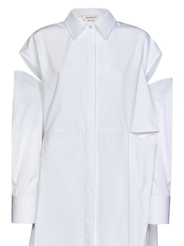 The Best Shops ALEXANDER MCQUEEN: short dresses - Popeline short chemisier