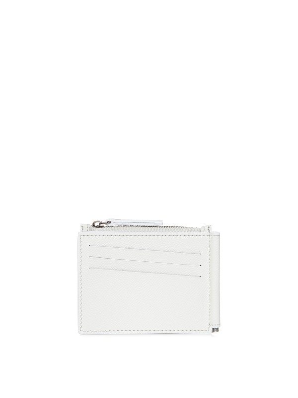 Maison Margiela: wallets & purses - White gra