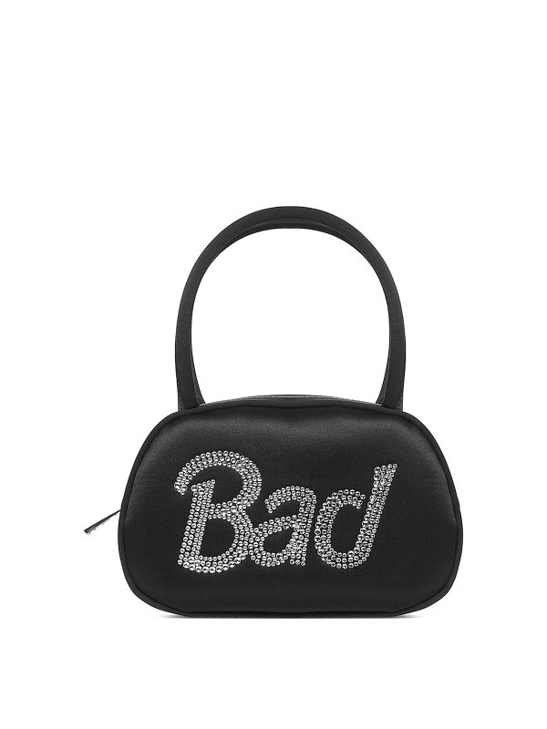 AMINA MUADDI: トートバッグ - トートバッグ - 黒