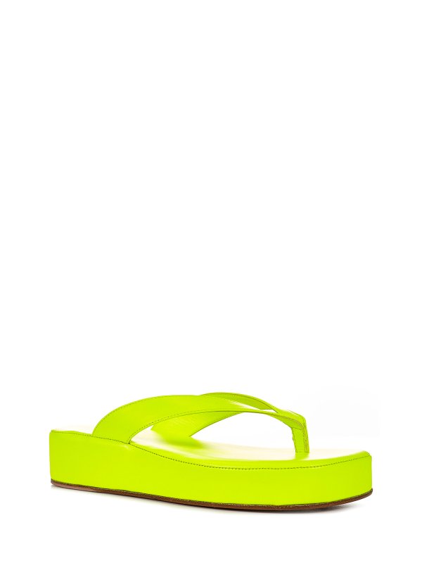 AMINA MUADDI: サンダル online - フラットシューズ - イエロー