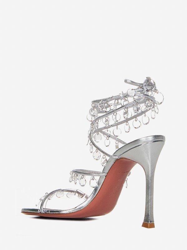 The Best Shops AMINA MUADDI: サンダル - サンダル - 銀